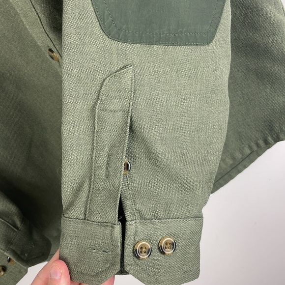 Eddie Bauer Sport Shop Shirt Jacket Mens Size Medium Button Up Quilted Detail - Picture 5 of 8